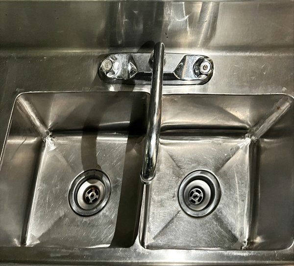 Two Comp Sink - Compliant with Dept of Agriculture