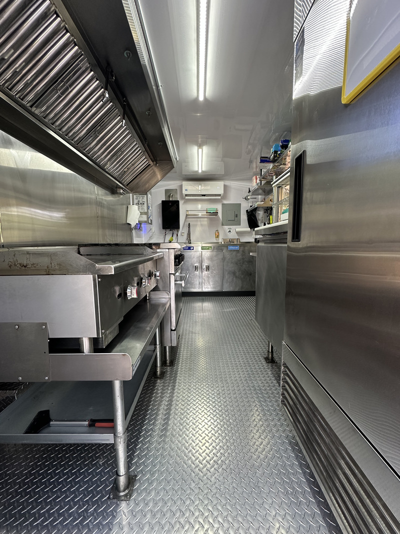 Inside of like new food trailer