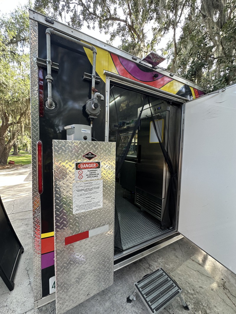 Rear of Food Trailer
