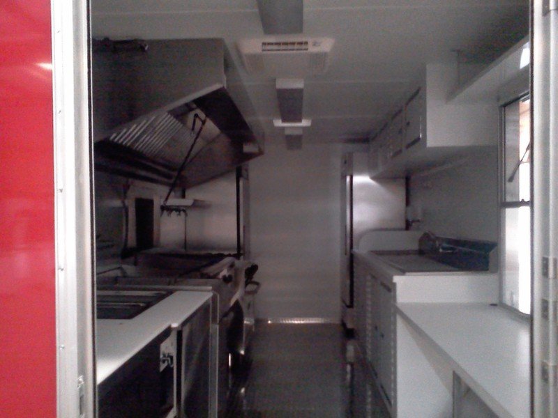 Interior of Food Cart For Sale