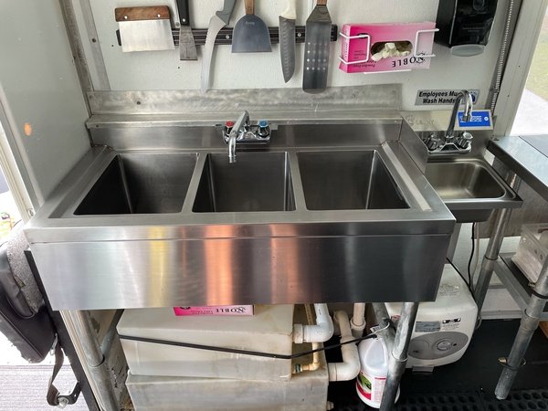 Used Food Truck For Sale 3 Compartment Sink