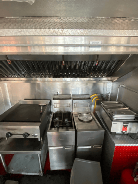 Food Truck Cookline With Suppression