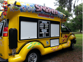 Serving Side of Shaved Ice Truck For Sale