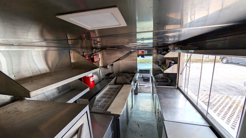 Inside Pizza Truck