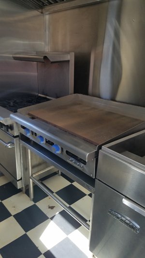 Griddle in Food Truck
