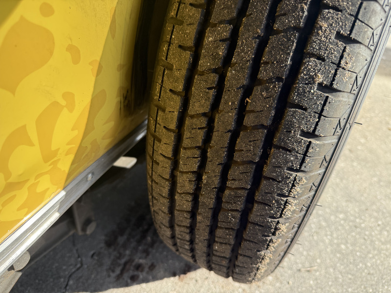 Like-new food trailer tires – dual axle 3500 lb South Georgia Cargo