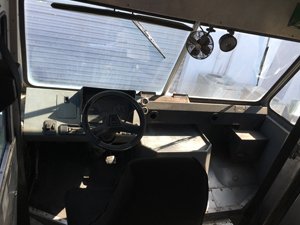 Driver's Cab of Food Truck