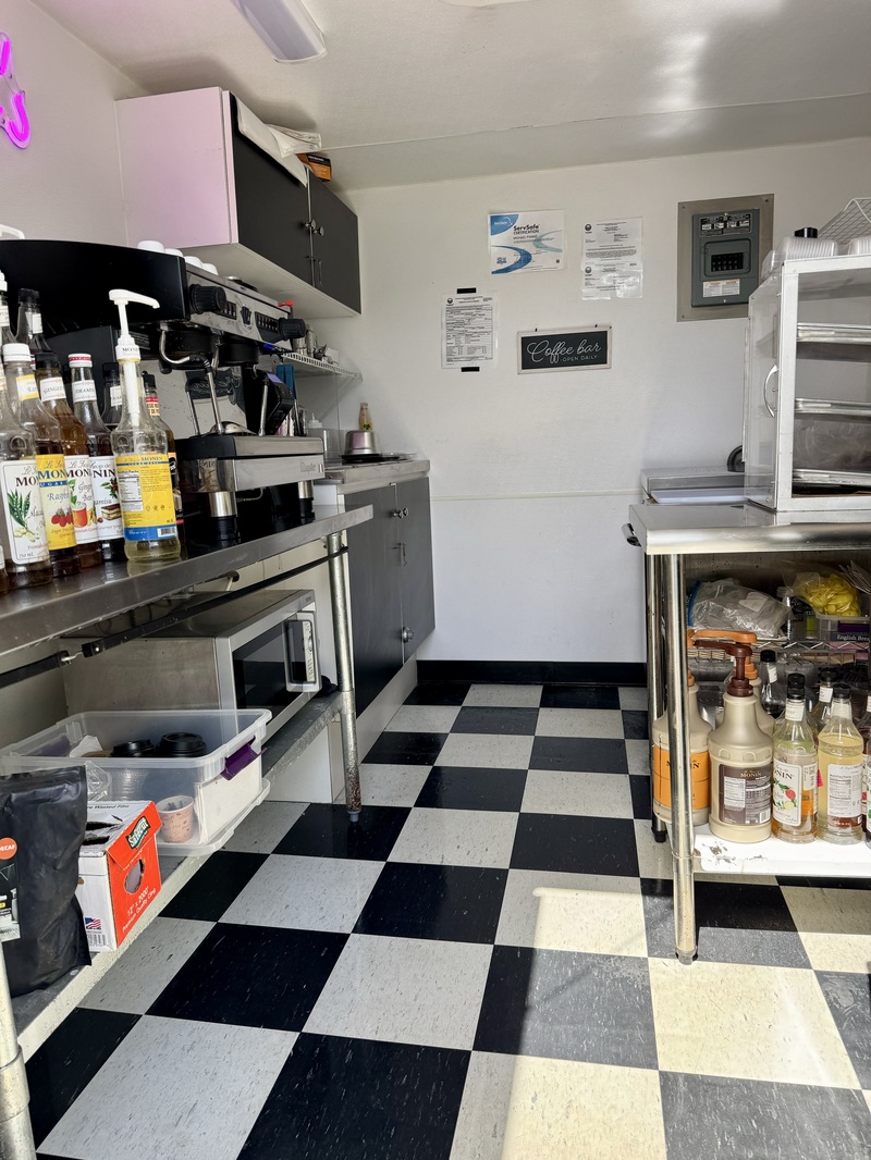 Coffee Trailer Interior