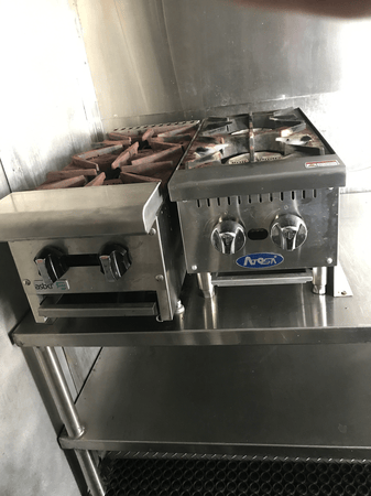 Countertop Gas Hotplates in '84 Grumman Olson