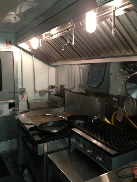Kitchen of food trailer for sale