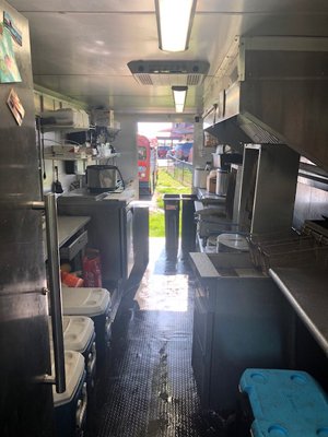 Interior View of Food Truck