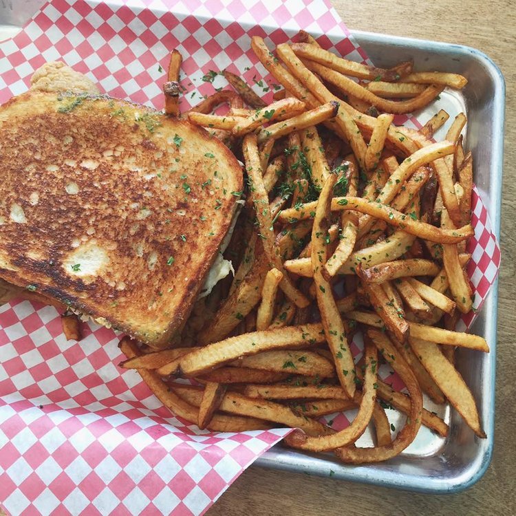 Grilled Cheese and French Fries