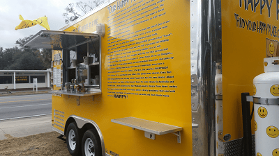 Exterior of Food Trailer for Sale