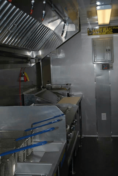 Interior View of Food Truck