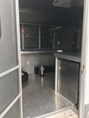 View of the inside of the trailer