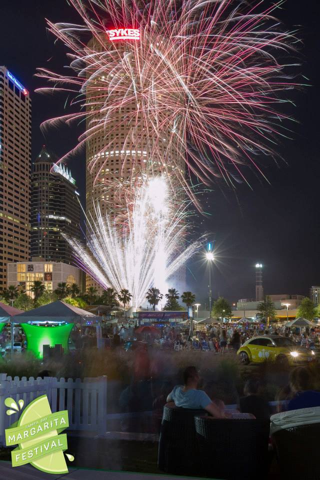 Fireworks at the Tampa Bay Margarita Festival