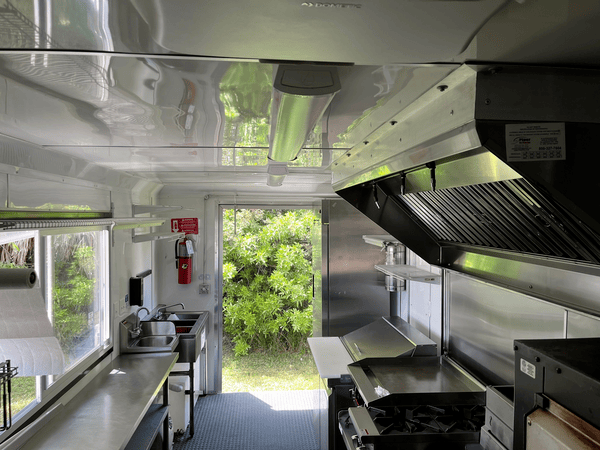 Kitchen of Pizza Food Trailer
