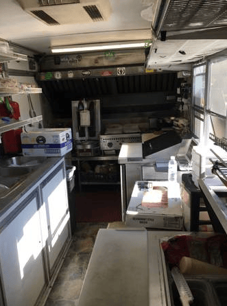 Interior View of Food Trailer