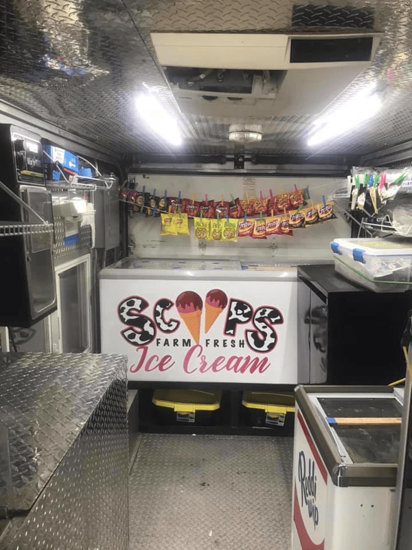 Ice Cream Truck For Sale - Interior