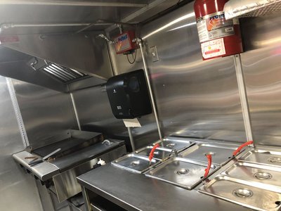 Interior of Food Trailer for Sale in Tampa Florida