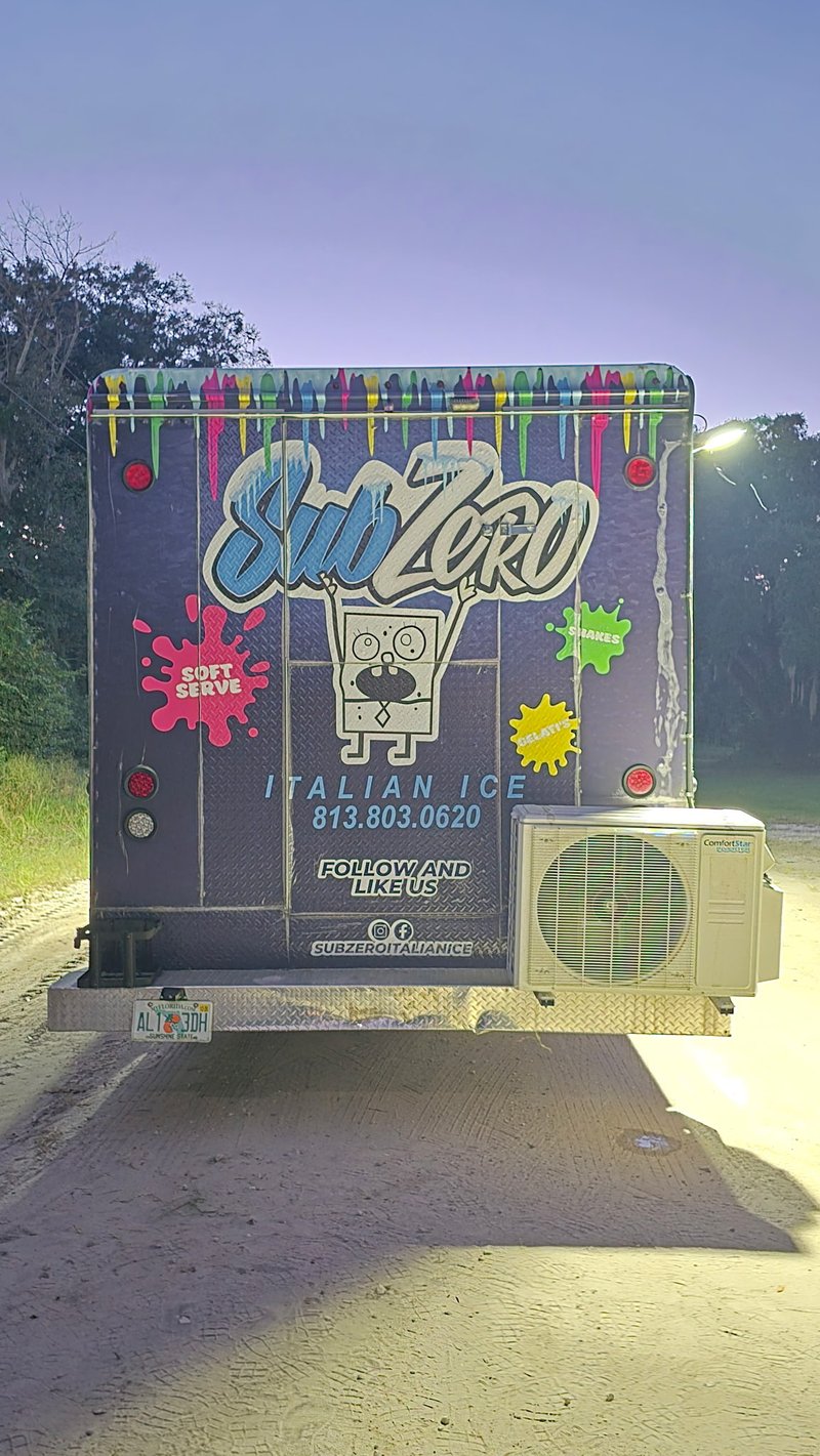 2012 Workhorse ice cream truck rear with mini split AC