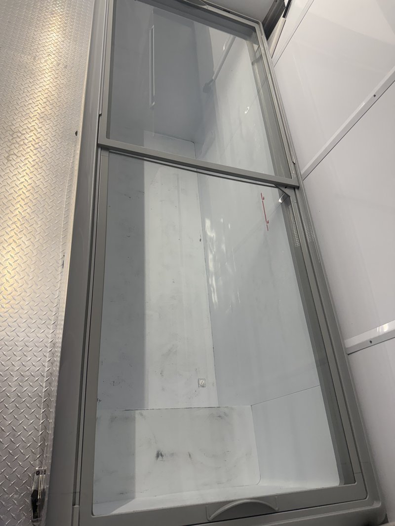 Ice cream truck glass top dipping freezer