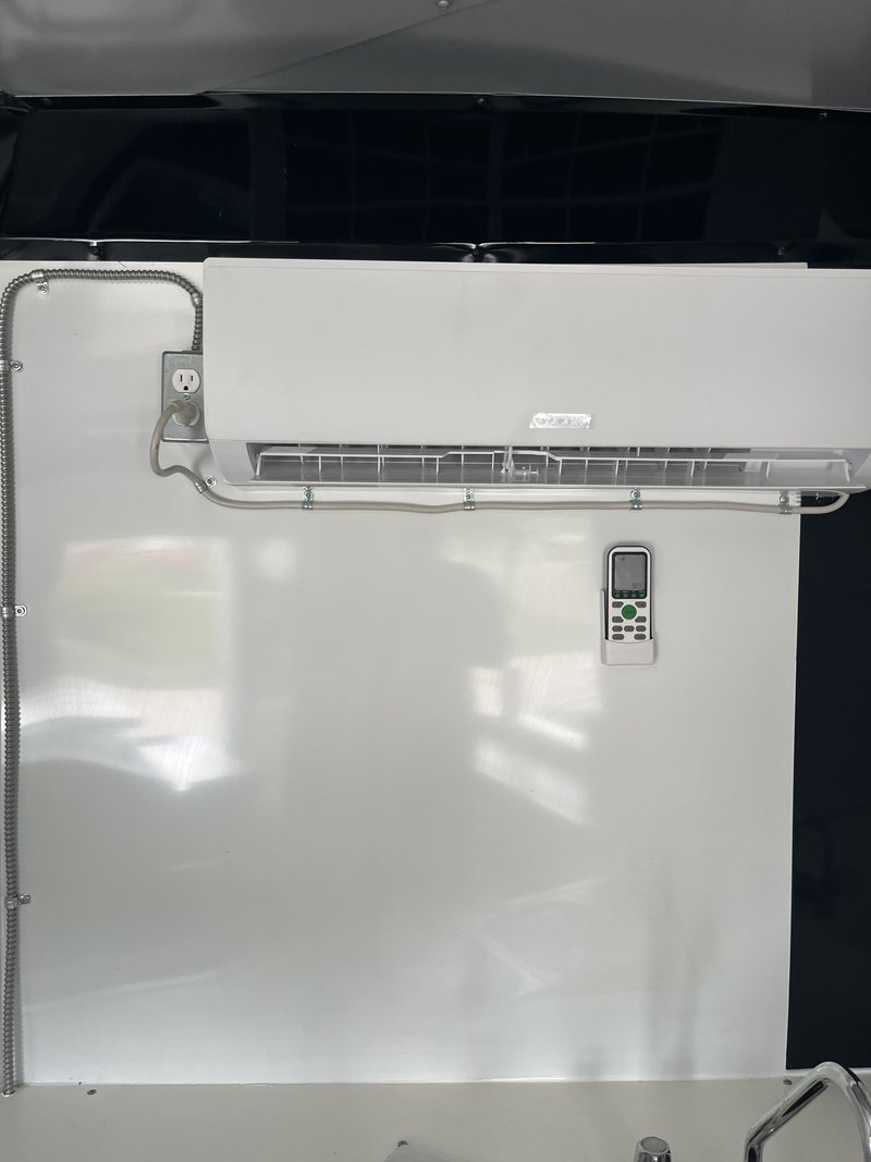 Dessert Trailer For Sale Largo FL | Mini Split AC Mini Split AC Unit Inside Dessert Trailer For Sale