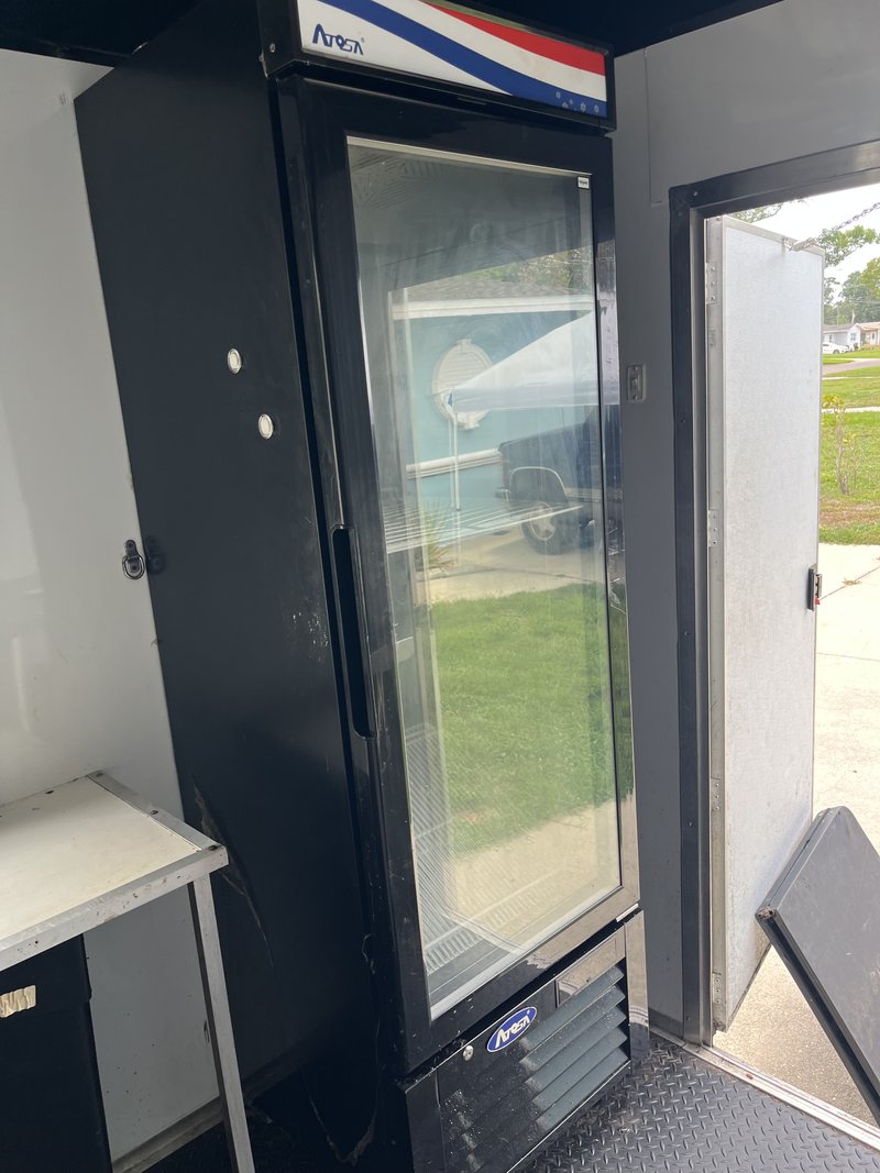 Dessert Trailer For Sale Largo FL | Glass Door Fridge Glass Door Fridge Inside Dessert Trailer For Sale