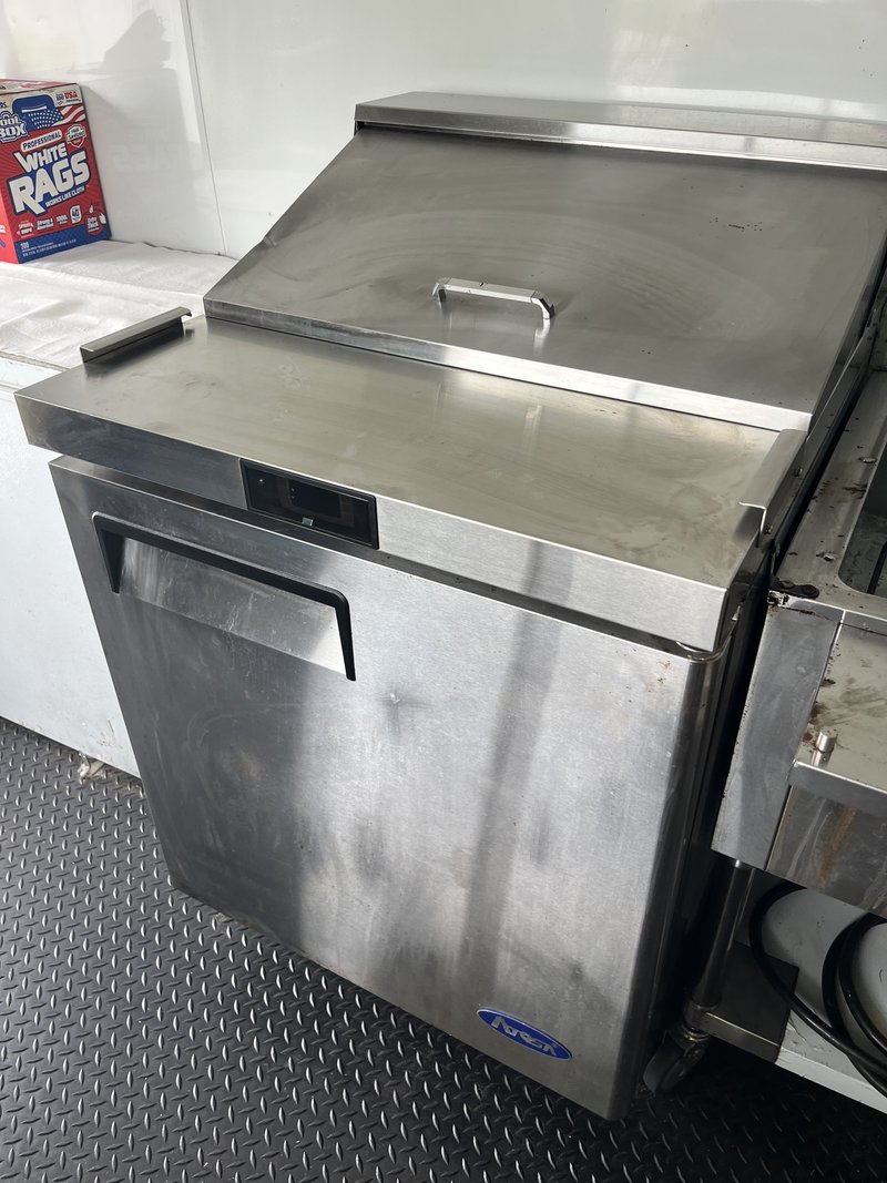 Dessert Trailer For Sale Largo FL | Prep Cooler Prep Cooler Inside Dessert Trailer For Sale