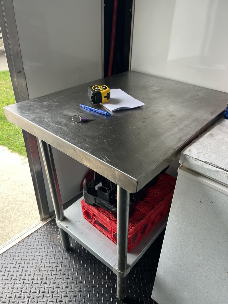 Dessert Trailer For Sale Largo FL | Work Table Stainless Work Table Inside Dessert Trailer For Sale