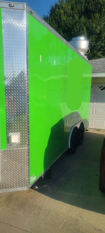 Food Trailer For Sale Sebring FL – Exterior Side Panel Side Exterior Panel of Food Trailer For Sale in Florida