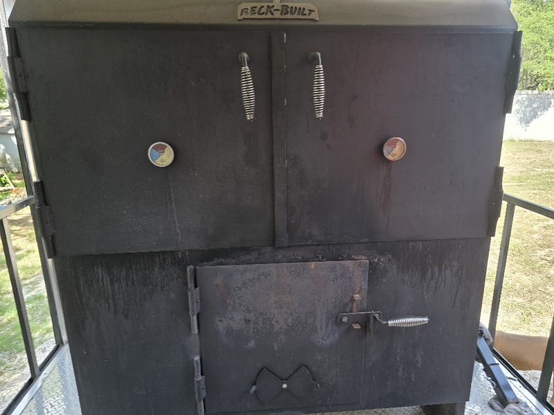 Built-In Smoker on BBQ Food Trailer