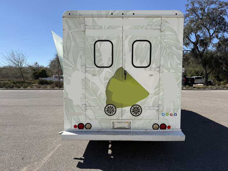 Back of stepvan Freezer Truck rear of stepvan