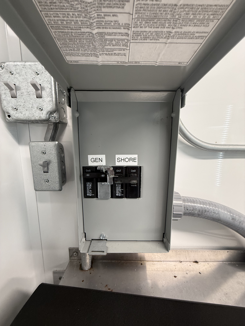Transfer Switch for Generator to Shore Power Transfer Switch