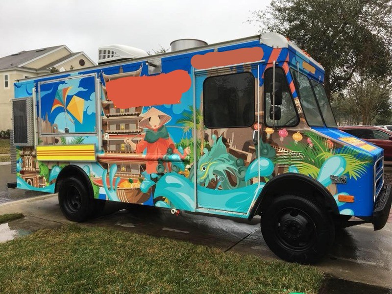 Asian Food Truck For Sale in Florida Food Truck For Sale with Hood