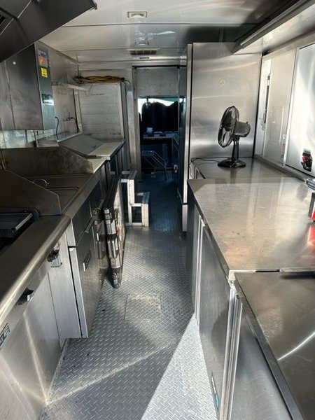Kitchen in a food truck